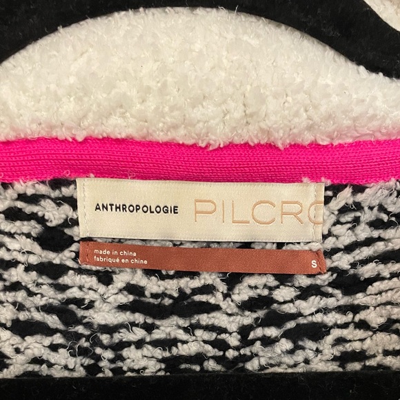 Anthropologie Pilcro Maia Cropped Quarter-Zip Pullover, White, Size S, EUC - Picture 7 of 8